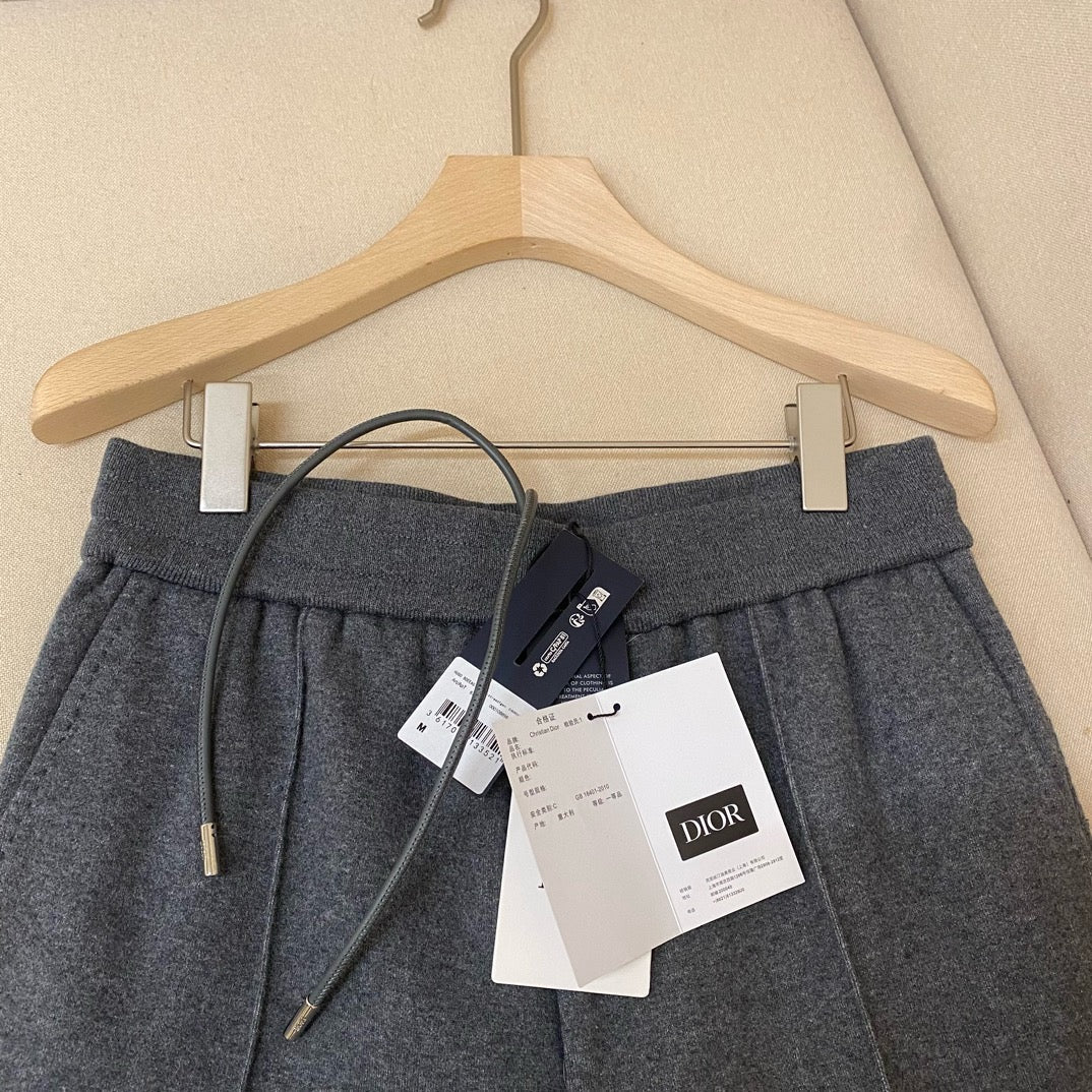 Grey Cotton Plain Joggers - Men's