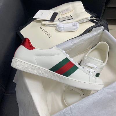 Ace Snake White Sneakers - Men's