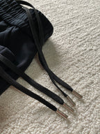 Black Nylon Zip Detail Cargo - Men's