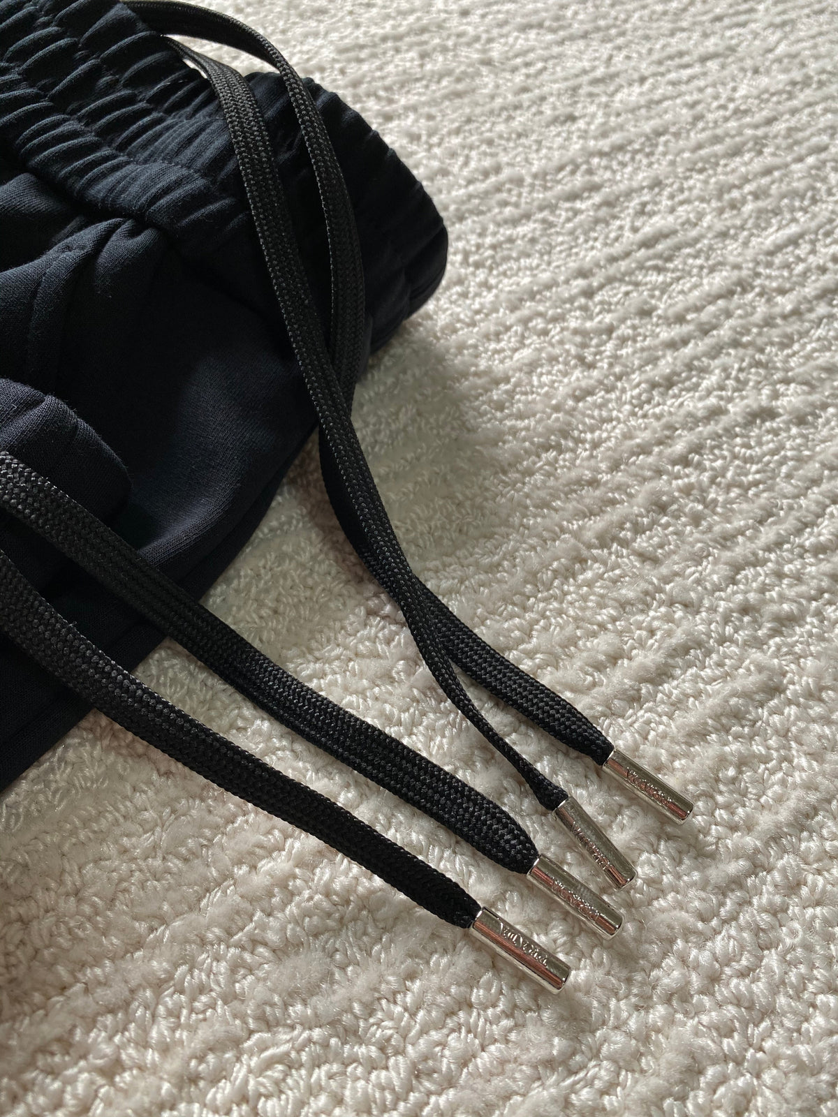 Black Nylon Zip Detail Cargo - Men's