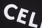Black Cotton Bold Text Long-Sleeve - Men's