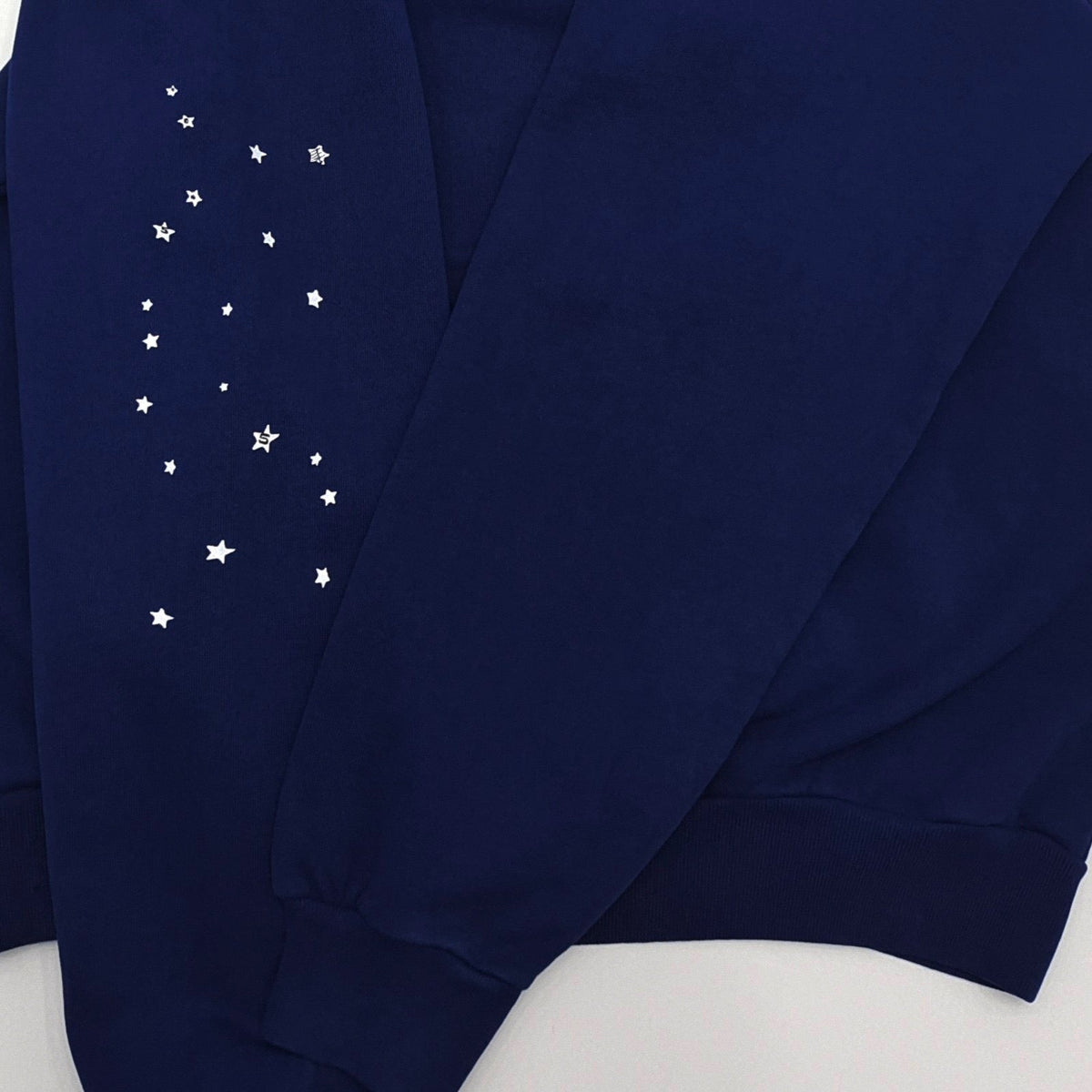Navy Cotton Web Print Pullover - Men's