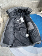 Black and White Puffer Jacket - Men's