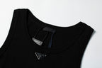 Black and White Tank Top - Men's