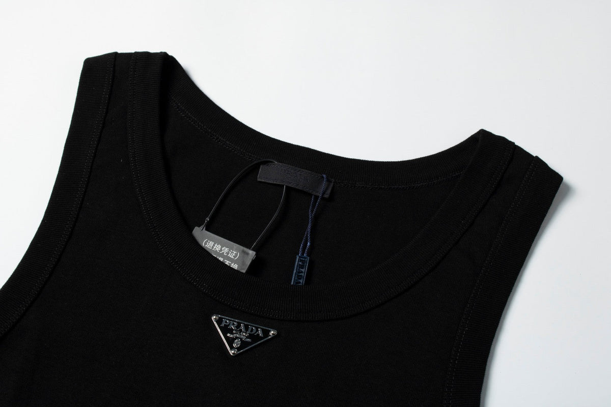 Black and White Tank Top - Men's