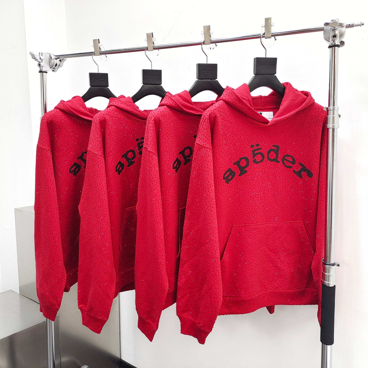 Red Cotton Graphic Pullover - Men's