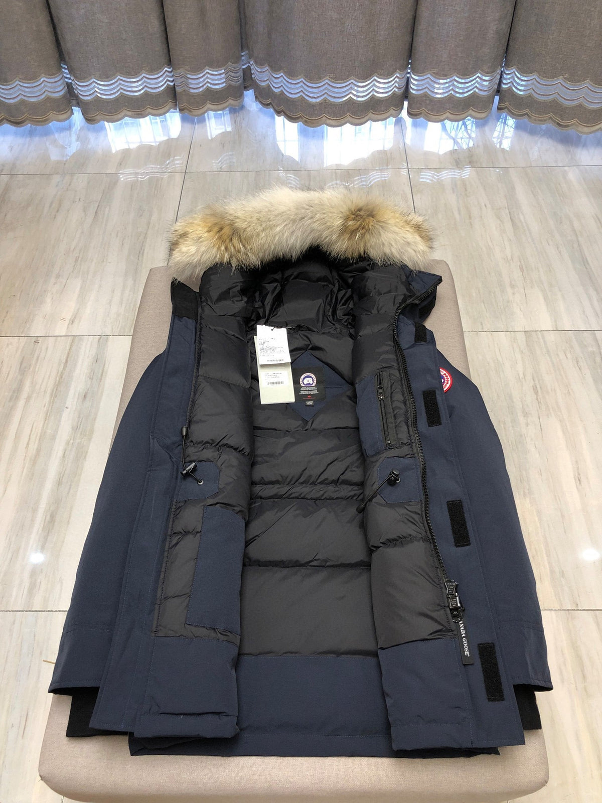 Black and White Parka - Men's