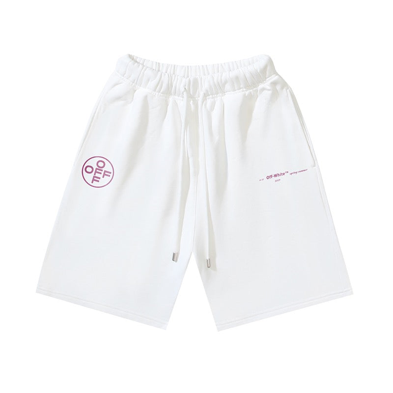 Black Cotton Rose Logo Drawstring - Men's