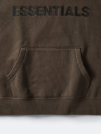 Brown Cotton Logo Pullover - Men's