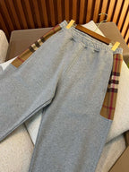 Black Cotton Cuffed Joggers - Men's