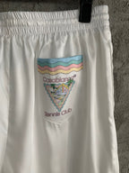 Turquoise Trim Silk Shorts - Men's