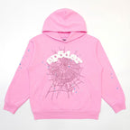 Pink Cotton Tonal Web Pullover - Men's