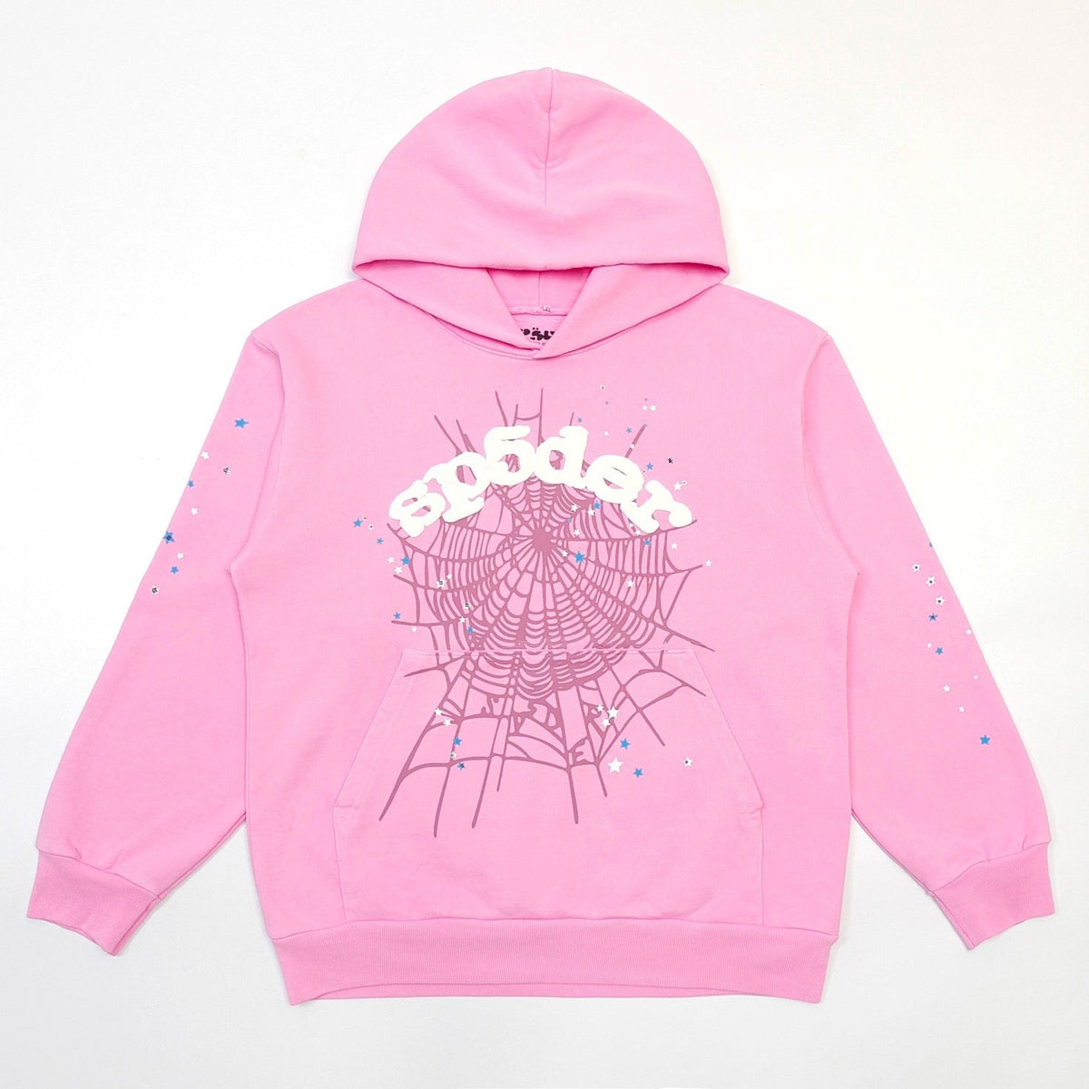 Pink Cotton Tonal Web Pullover - Men's