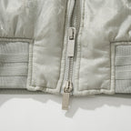 Silver Jacquard Monogram Bomber - Men's