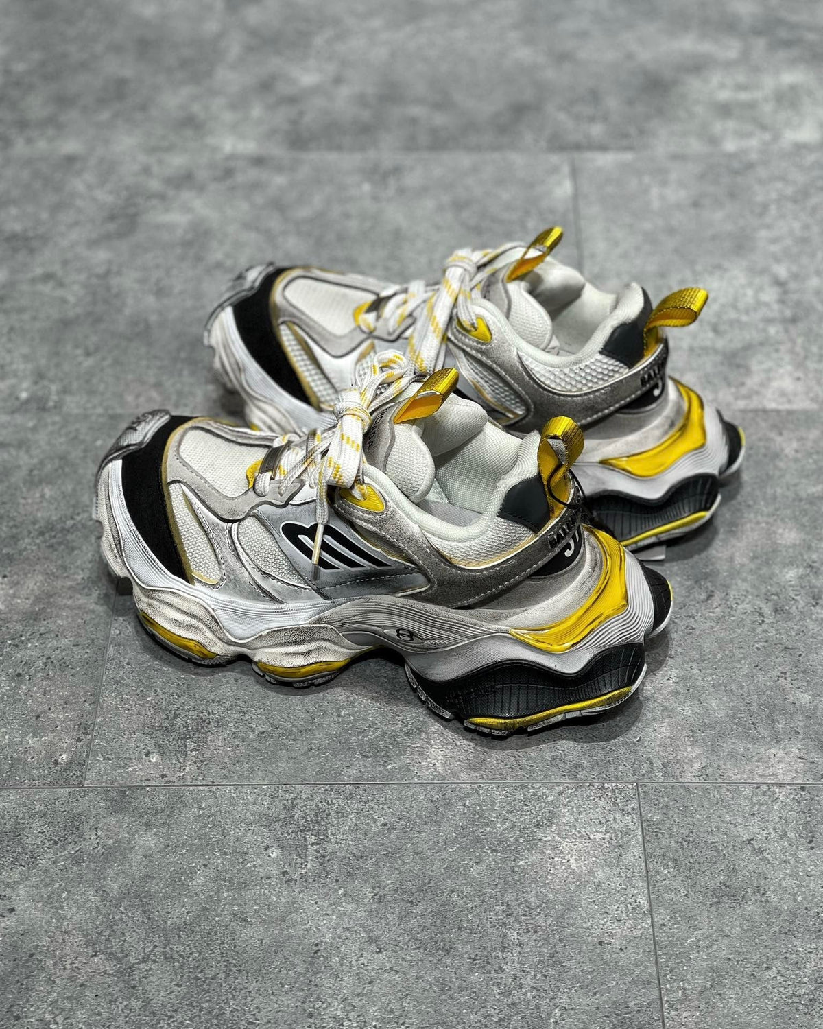 Silvery Yellow Sneakers