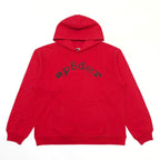 Red Cotton Graphic Pullover - Men's