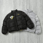 Black and Grey Puffer Jacket - Men's