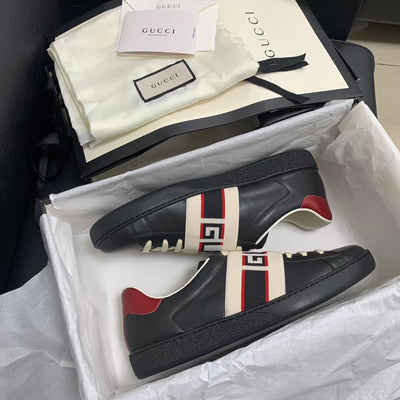 Ace Black Band Sneakers - Men's