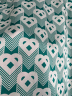 Teal Floral Print Silk Shirt - Men's