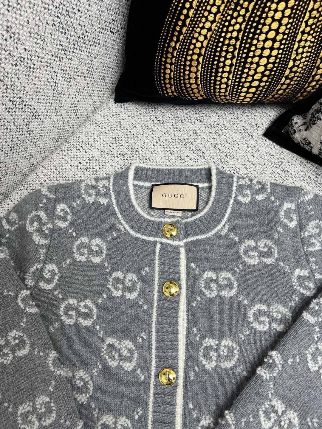 Black Jacquard Monogram Cardigan - Men's