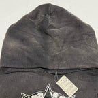 Black Cotton Washed Pullover - Men's