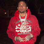Dark Red Hoodie - Men's