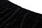 Black Jacquard Monogram Drawstring - Men's