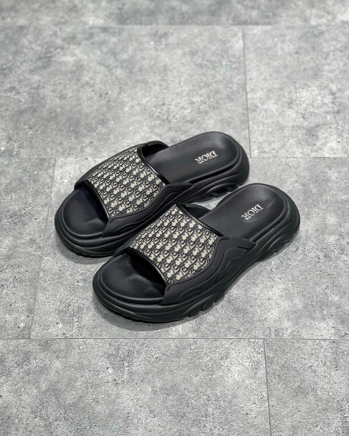 Black and Grey Slides