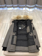 Black and White Parka - Men's