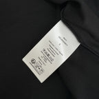 Navy Wool Chest Script Crewneck - Men's