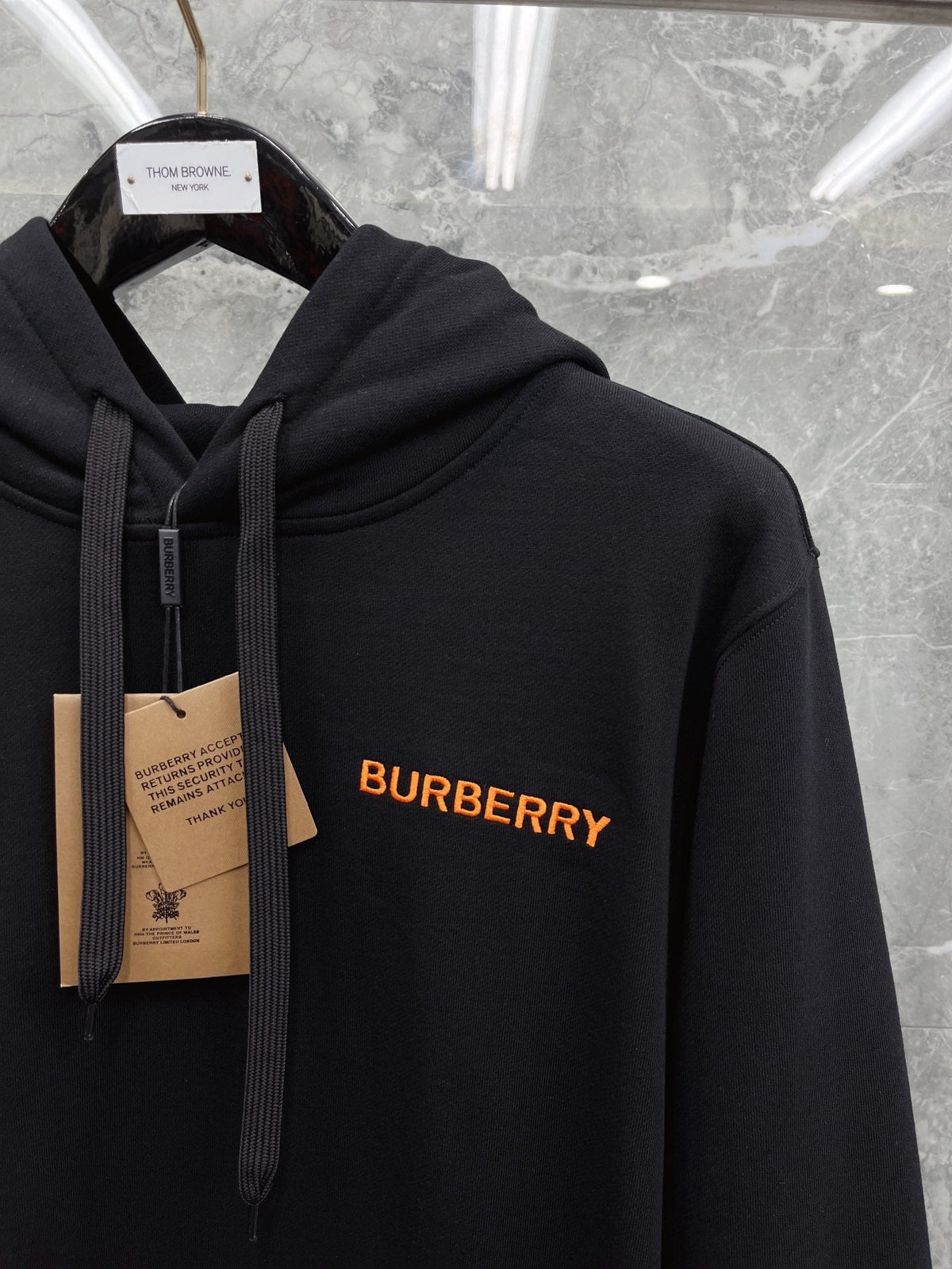 Black Cotton Plain Zip-Through - Men's