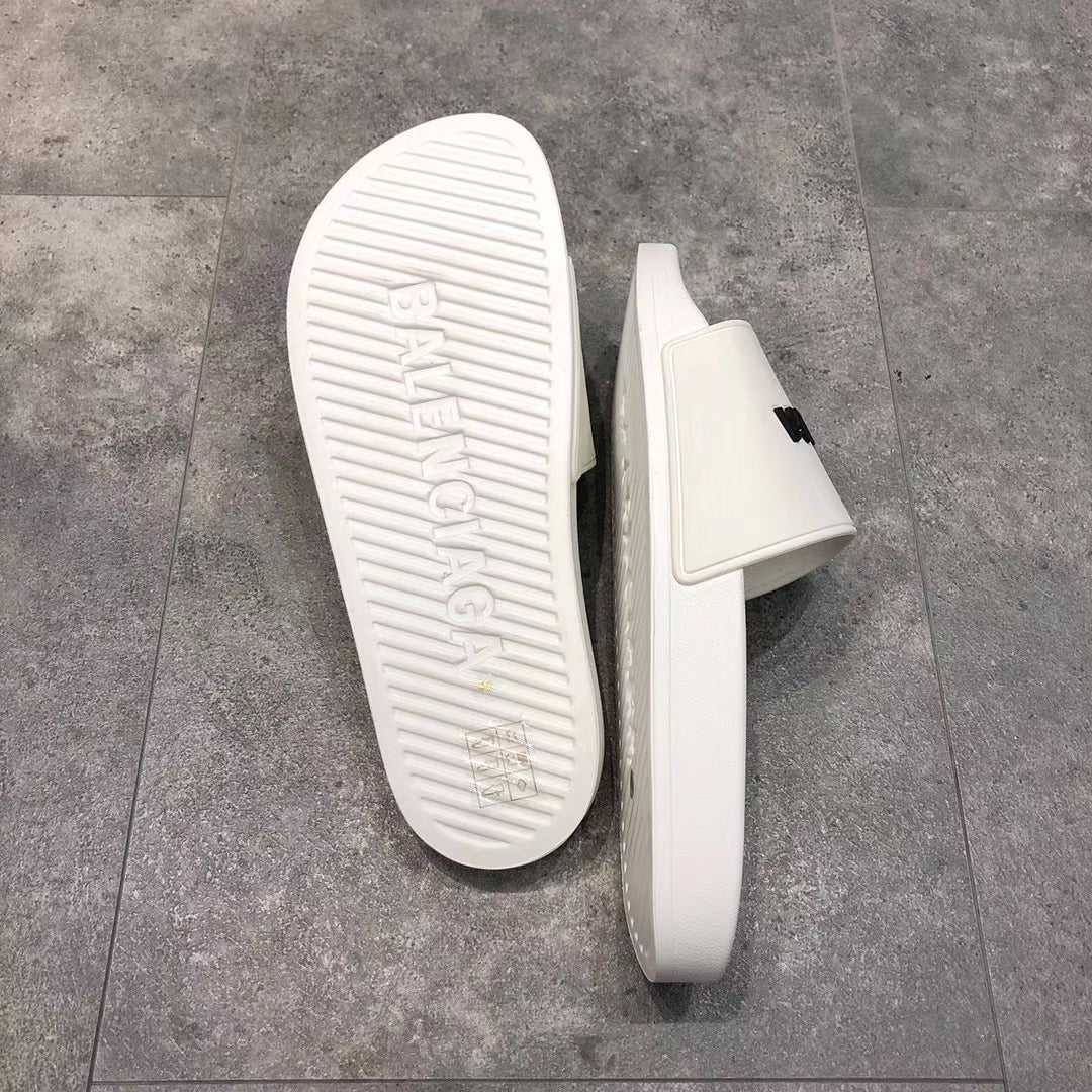 White with Black Logo Slides