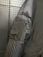 Black and White Puffer Jacket - Men's