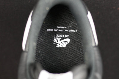 Black Leather White Midsole Low-Top - Men's