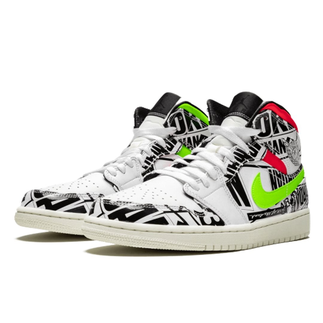 All Over Logos – Air Jordan 1 Mid All Over logos – LUX VERSE Luxury Designer Fashion Outlet