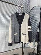 4-Bar Colourblock Cardigan - Men's