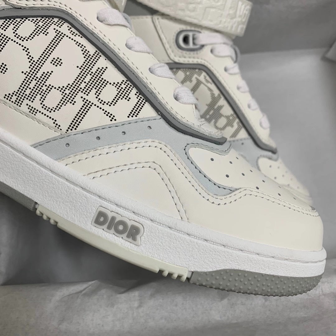 B27 High-Top White Sneakers