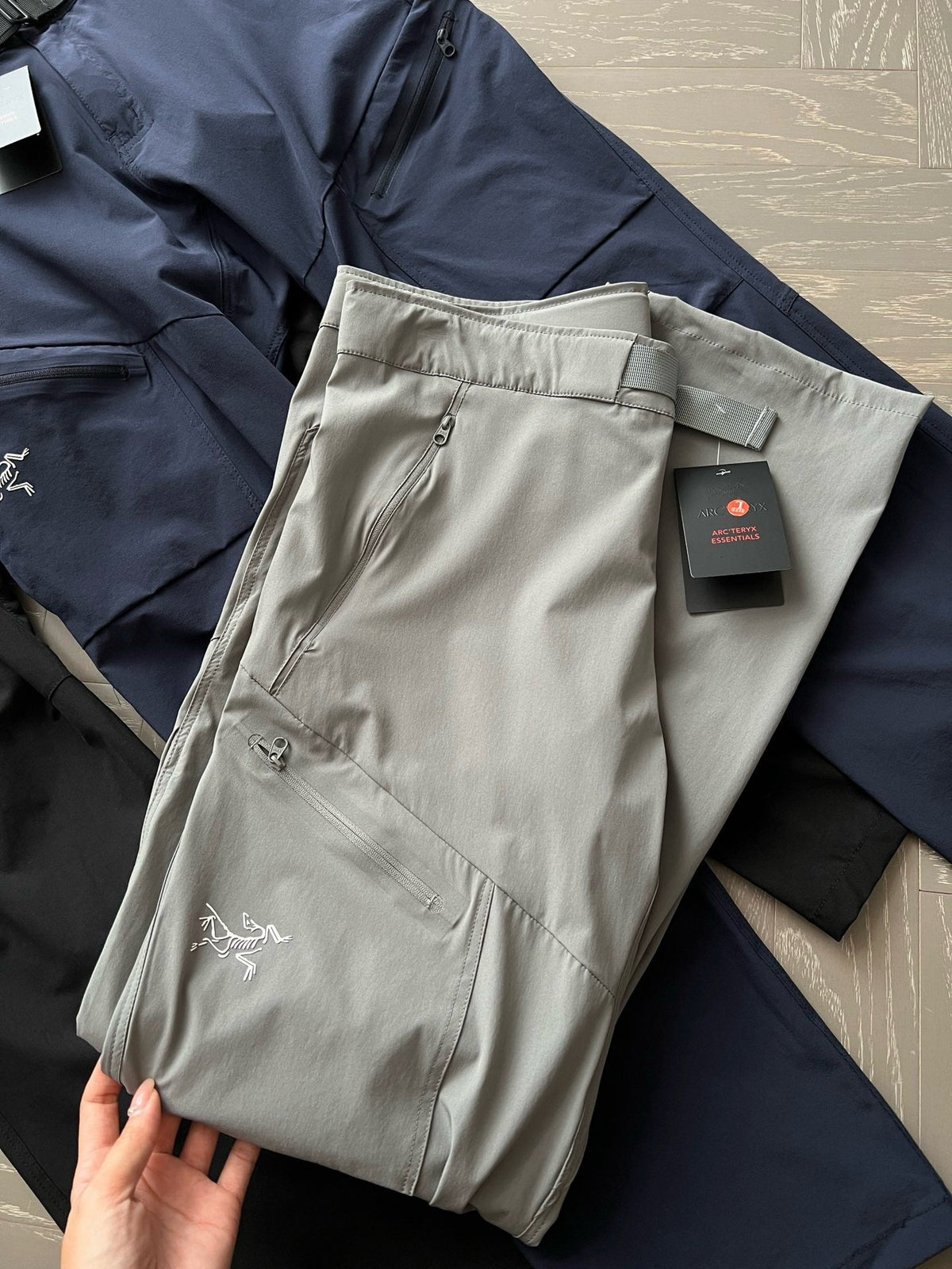 Black Nylon Technical Cargo - Men's