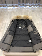 Black and White Parka - Men's