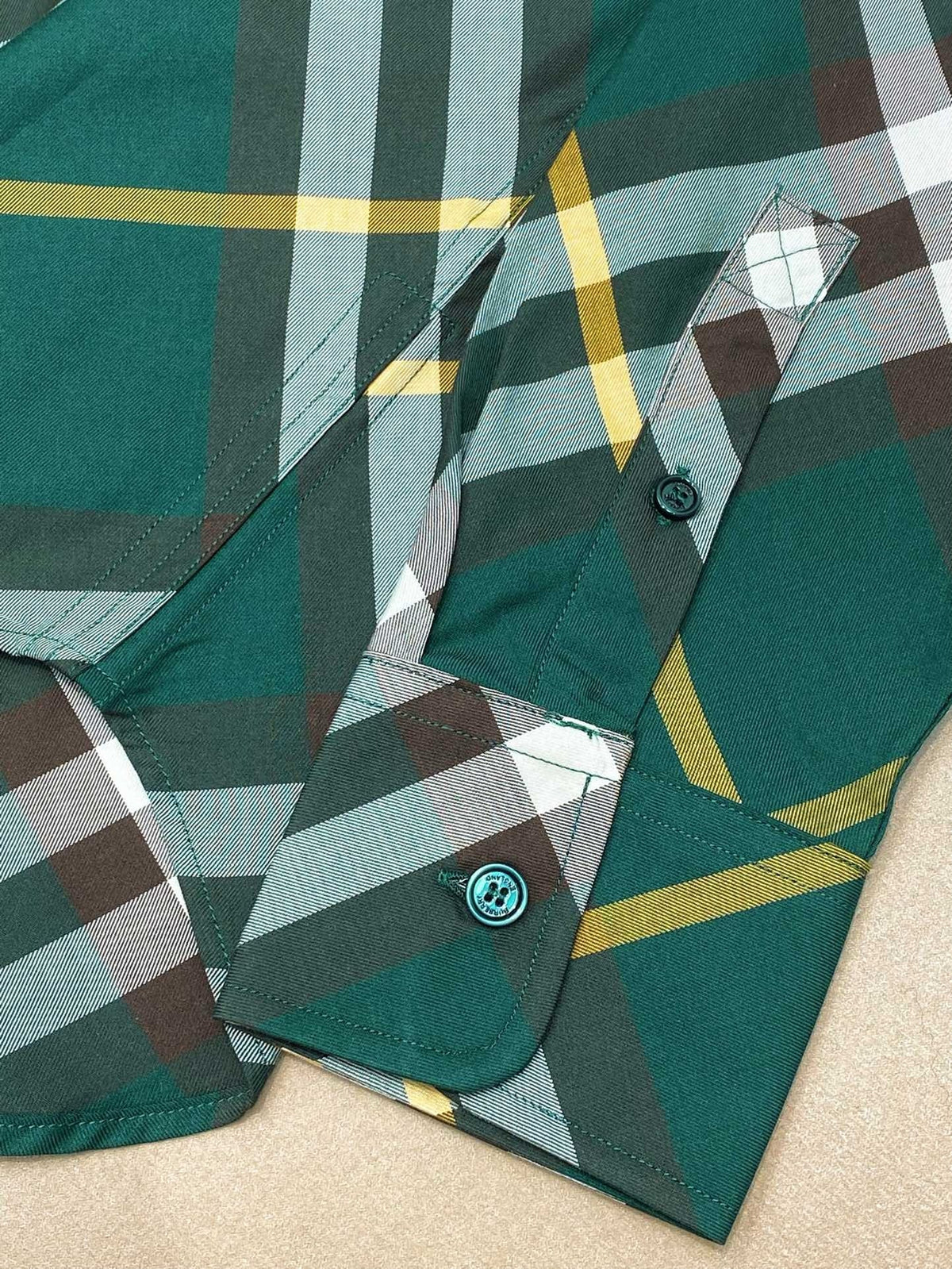 Green Flannel Check Long-Sleeve - Men's