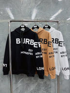 Black Cotton Text Print Pullover - Men's