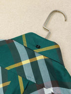 Green Flannel Check Long-Sleeve - Men's