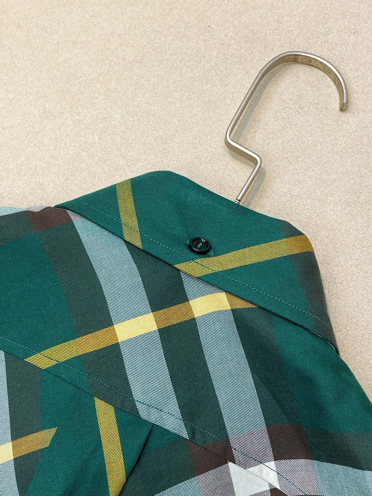 Green Flannel Check Long-Sleeve - Men's