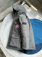 Black and White Parka - Men's
