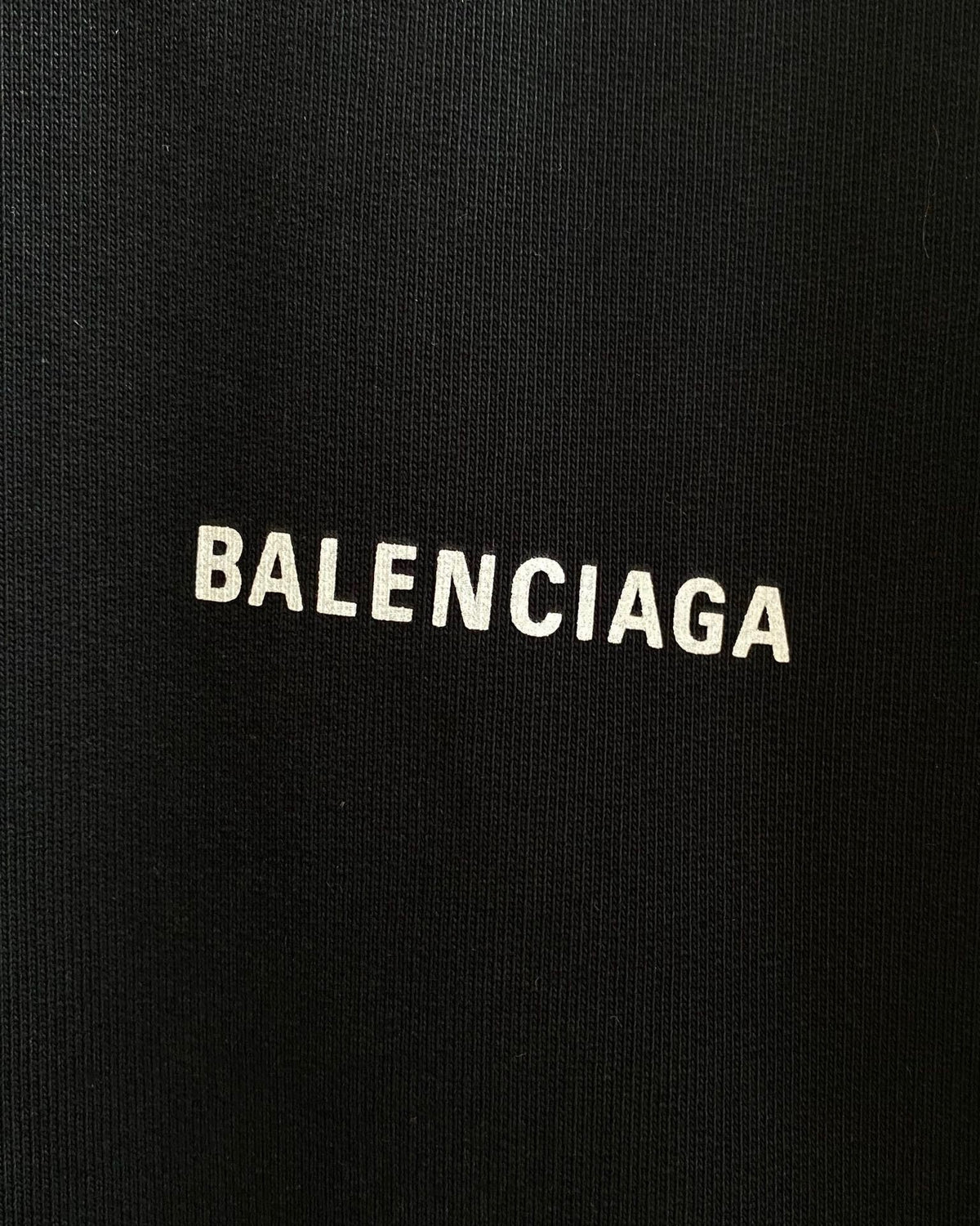 Black Cotton Logo Half-Zip - Men's