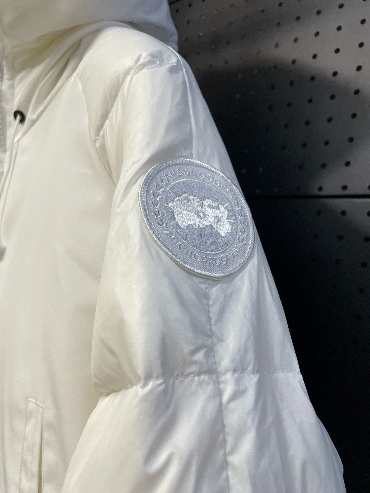 Black and White Puffer Jacket - Men's