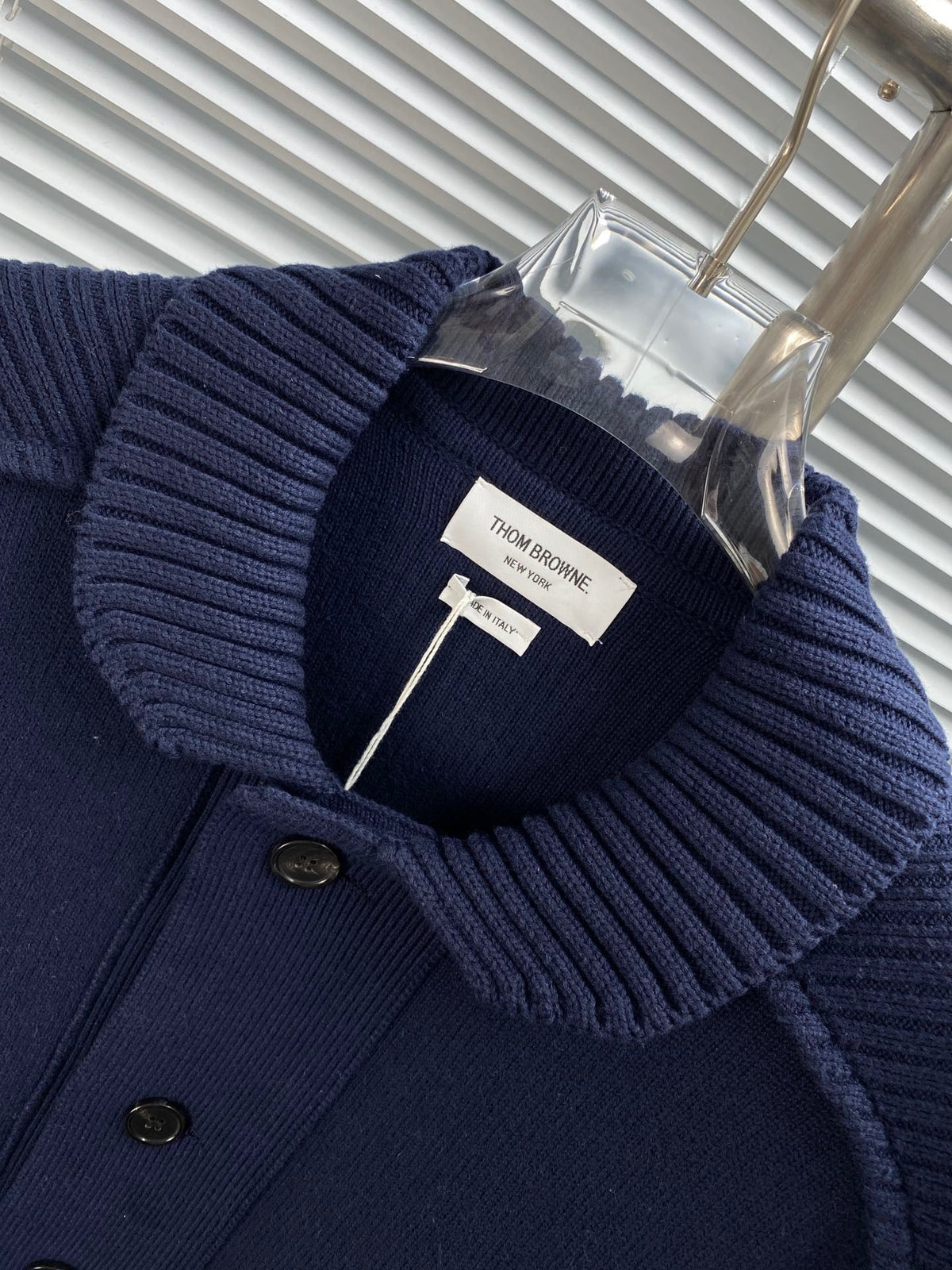 4-Bar Knit Jacket Grey - Men's