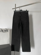Black Denim Anagram Straight - Men's