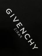 Black Cotton Text Logo Pullover - Men's