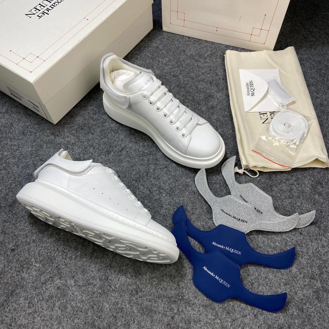 Oversized All White Sneakers